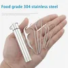 Stainless Steel Toothpick Set Tooth Flossing Reusable Toothpicks Portable Toothpick Floss Teeth Cleaner Oral Cleaning DHL