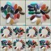 Steen diverse natuursteen ovale vorm cabochons kralen voor sieradenaccessoires maken 15x30 mm druppel levering 2022 bDesybag dhi8p