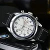 Top Time Mens Watch Quartz Movement All Dial Work Chronograph Watch Retro кожаные ремешки дизайнерские ремни.