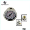 Oliedrukmeter pqy racen-brandstofdrukmeter vloeistof 0-100 psi / 0-160psi olie zwart / wit gezicht pqy-og33 drop levering dhcarpart dh2mz