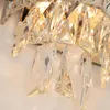 Lâmpada de parede moderna luminárias de cristal de luxo em casa iluminação interna decoração decoração sconce espelho titulares para sala de estar bandero preto preto