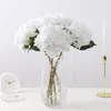 Decorative Flowers Purple Artificial Silk Hydrangea Wedding Party Bouquet Accessories Home Coffee Table Balcony Garden Decoration Simulation