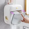 Storage Boxes Bins Towel Wall Mounted Cosmetic Tissue Disposable Organizer Bathroom 221008