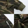 Herrspårspår Tracksuit Military Hoodie 2 Pieces Set Costom Your Camouflage Muscle Man Autumn Winter Tactical Sweat Jacket Pants 221008 Sportsmode