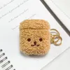 Headset Tillbehör Plush Teddy Dog Case för Apple AirPods Pro2 2022 AirPods Pro 1 2 3 Air Pod Charging Box -fodral med hook6047796