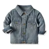 Jackets Kids Denim Jeans Coat Children Splice bovenkleding kleding lente herfst boy boy mooded sportkleding voor 3 8 jaar oud 221010