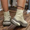Designer Boots Luxury Brand Design Plattform Ny Autumn Women Light Bekväm Chunky Fashion Lady Shoes Footwear Socks Pumpar 220815