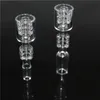 Diamond Knot Smoking Quartz Stack Banger Nails 20mmOD 10mm 14mm Bangers Nails Per Glass Water Bong Dab Rigs bocchino in silicone