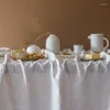 Tale da mesa Tolera branca Toleta de mesa França café café para sala de estar retangular tabela de casamentos capa de capa