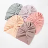 Recém-nascidos bonés indianos bonés de turbante bebê 3m-5t Kids Hair Acessórios Knot Beanies