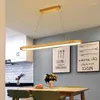 Lampade a sospensione Illuminazione moderna in vero legno Luci da interno per tavolo da pranzo Soggiorno Sala studio Cucina Decorazione minimalista di lusso