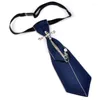 Bow Ties Simple Ribbon Bowtie Men's British Korean College Style Bank Uniform Collar Tie Handgjorda smycken Gift Men Party Accessories