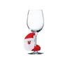 Juldekoration Röd vin Champagne Cup Set Santa Claus Snowman Reindeer Christmass Home Decoration