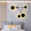 Wall Lamp Nordice Bed Stone Mirror Light Bedroom Corridor Aisle Lampara Pared