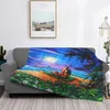 البطانيات Hinano Tahiti bedspread bed bleaid blaid cover anime winter covers rece