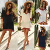 Women's Swimwear Beach Dress Cover Up Women White Large Pareo Wear 2022 Women's Summer Bikini Cover-up For Woman Black Tunic Ups Dresses