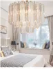 Pendant Lamps Warm Romantic Crystal Bedroom Chandelier Light Luxury Soft Post-modern Glass Room Lighting