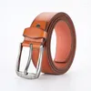 Belts High Quality Needle Buckle Style Leisure Men&#39;s Belt Jeans Wide Designer Men 3.7cm