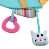 Stroller Parts Car Rearview Mirror Baby Hanging Toys Plush Teether Teething Safe Stuffed Born Seat Infant Nursing Care Toy Soft