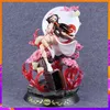 Japan Anime Demon Slayer Kimetsu No Yaiba PVC Actie Figuur Toy Kamado Nezuko Figurine Game Statue Model Figuals Doll Toy Gifts Q0722