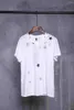 여자 T 셔츠 여름과 가을 단락 티셔츠 암컷 V- 넥 느슨한 대나무 셔츠면 중부 세트 인쇄