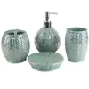 Bath Accessory Set Four Pcs/sets Bathroom Accessories For Household Synthetic Resin Craftwork Home Decoration