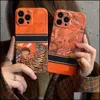 Casos de telefone celular fasion designers floresta tigher casos de telefone para iphone12 iphone12pro iphone12promax moda laranja design bac fãs8751031