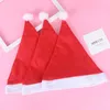 Chapeaux de fête Red Santa claus chapeau de Noël décoration Cosplay Caps Adult Kids Noël Cap 500pcs LT084