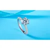 Anéis de noivado de casamento de luxo para a noiva real de prata esterlina Yanhui jóias finas 200322