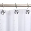 Polonais de rideau 12pcs rideau acrylique Crochet de douche de douche de salle de bain douche rideau suspendu boucles de fenêtre décoratives accessoires 221008