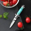 EDC Mini couteau pliant 440 porte-clés en acier inoxydable couteau de déballage ABS poignée multifonctionnel camping en plein air fruits outil