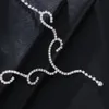 Other Sexy Wave Crystal Charm Belly Waist Chain Adjustable Lingerie Decor Party Body Chain Jewelry for Women Accessories 221008