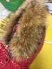 女性黒ショートダウンジャケットフード付きフグデザイナー冬コートオオカミの毛皮の襟ホワイトアヒルパーカーウインドブレーカー暖かいジッパー工場クリア