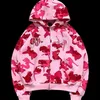 Kvinnors hoodies tröjor färgglada brev broderier lösa zip hoodie kvinnor höst och vinter förtjockad bomullsjacka harajuku överdimensionerad tröja 221010