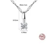 Coreano nuovo squisito zircone lucido collana a catena gioielli semplici moda donna s925 ciondolo in argento collana accessori regalo