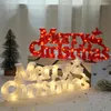 Cordes Joyeux Noël Lettre Lumière LED Guirlande Lumineuse Guirlande Décoration Suspendue Pour La Décoration