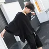 Men's Casual Shirts Korean Version Summer Of The Loose Fairy Shirt Bat Long-sleeved Hip-hop Nightclub Hair Stylist Tide Male Breathable