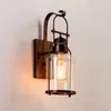 Wall Lamp Retro Industrial Style Bedside Nordic Nostalgia Bar Aisle Corridor Mirror Front Iron Glass Edison Sconce Fixtures