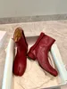 Maison Tabi Ankle Boots Designer Four Stitches Decortique Boot Leather Fashion Women Margiela Booties Storlek 35-40