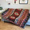 Dekens nationale stijl retro geometrie gooi deken sofa cover winter casual voor vliegtuigreisbedbenodigdheden erker raam