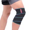 Коленные прокладки 1pcs Bandages Professional Compression Braps Регулируемые растянутые защитные эластичные