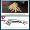 Stainless Steel Toothpick Set Tooth Flossing Reusable Toothpicks Portable Toothpick Floss Teeth Cleaner Oral Cleaning DHL