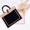 Bolsas de armazenamento Bolsa impressa personalizada Reutiliza Compra Juta Bridesmaid Gift Party Party Market Eco-Friendly Tote