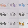 Ognr lunettes de soleil de qualité supérieure hexagonales hommes femmes lentilles en verre plat lunettes de soleil pour homme femme avec étui en cuir