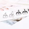 Backs Oorbellen Gothic Ear Cuff Zwart Vleermuis Clip Op Earcuff Femme Mode Zilveren Kleur Sieraden Pendientes