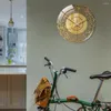Orologi da parete 30 cm rotondo orologio digitale Acrilico Casa 3D Decorazione a specchio Caligrafia araba Arte Ciondolo interno Musulmano