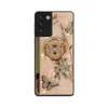 Motyl Love Flower Phone Pholes Case inkrustowany diamentem projektant wsporników Bling dla Samsung S21 Fe U P S20 Uwaga 20 Twardy telefon komórkowy Covery