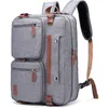 Bolsa de laptop de laptop multi -funcional Backpack Men's Computer Bag Three Projections Messenger Bolsa Bolsa Cruzada à prova d'água