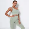 Strój jogi kobiety sportowe stężenie oddychające szybkie suche top do szokowania push up fitness Active Gym Running Camo