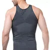 Shapers de corps pour hommes Sauna Sweat Vest Shaper pour hommes Taille Entraîneur Fermeture à glissière Néoprène Costume Débardeur Entraînement Perte de poids Sangle réglable